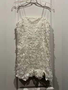 Wild fable Ivory Floral Appliqué Slip Dress Medium NWT